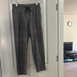 Gray Plaid Pants